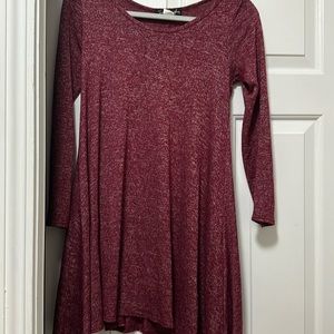 cute dress (burgundy color) WOMENS SIZE SMALL